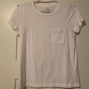 White & Black JCrew Essential Pocket Tees
